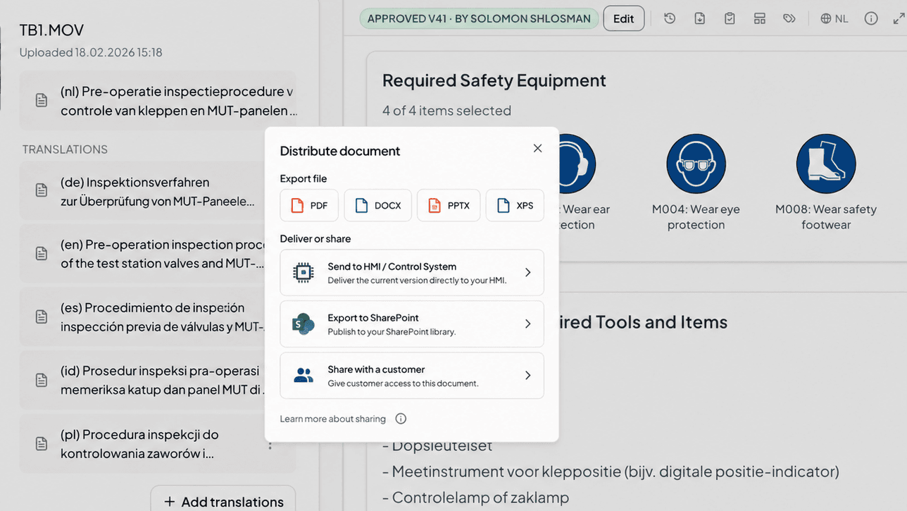 Soply Distribute to Customers module showing dedicated customer accounts